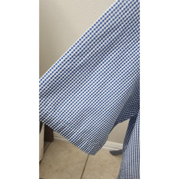 Brookes Brother XXL SS 1818 Regent Shirt 100% Cotton Checkerd Pattern - Picture 2 of 4